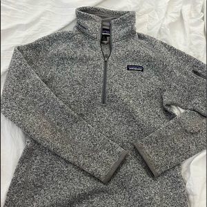 Grey Patagonia quarter zip